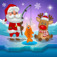 サンタさんの魚釣り,アクション,クリスマス
